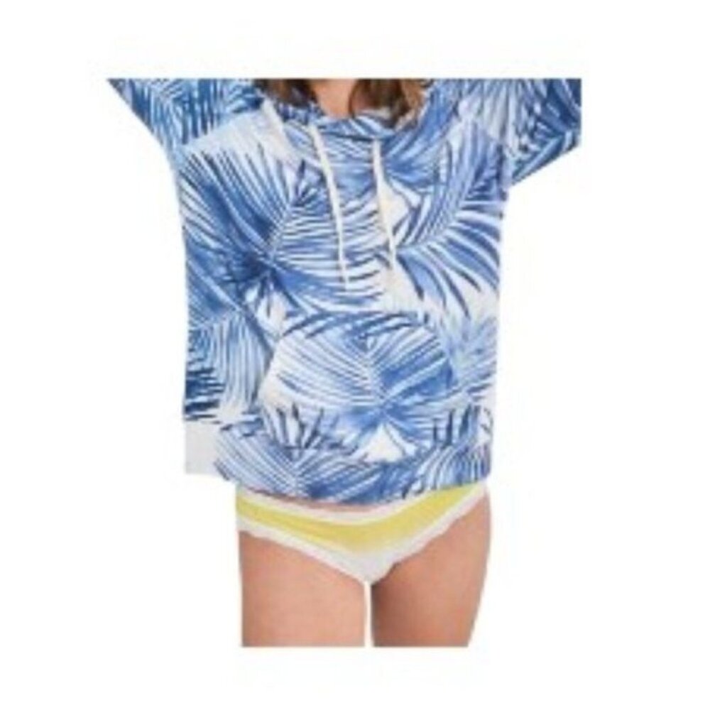 Stripe & Stare Hoodie Island Storm Blue XS NWT